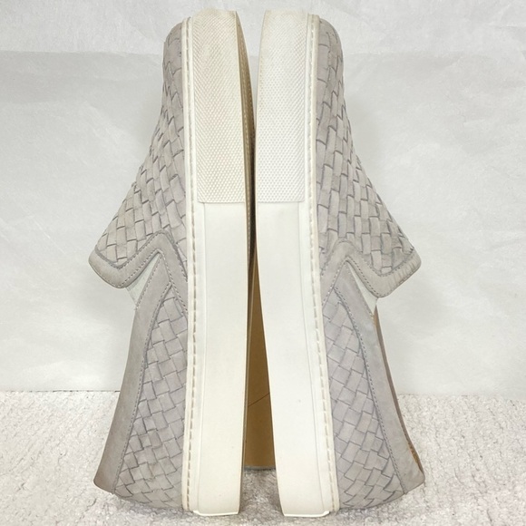 M. GEMÍ Womens Grey Leather Weave Slip On Loafer Made In Italy Shoes SZ EU 39.5 - Picture 6 of 12